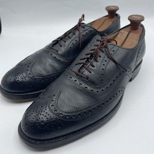 Allen Edmonds Men's 11 C Black Leather Wingtip Oxford